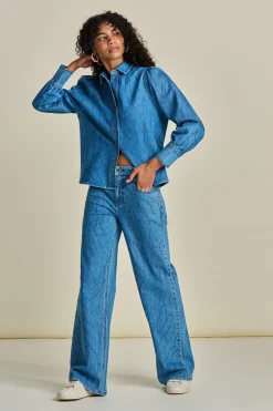 BLOUSE Denim><noscript><img width=