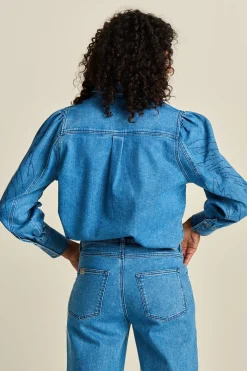 BLOUSE Denim><noscript><img width=