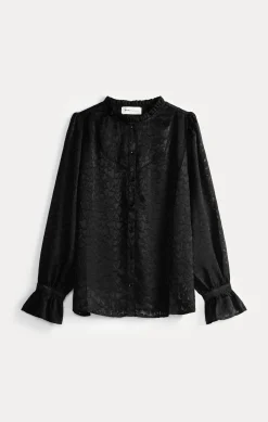 BLOUSE Hearts Black>POM Amsterdam Best