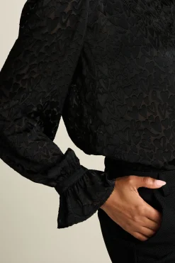 BLOUSE Hearts Black><noscript><img width=