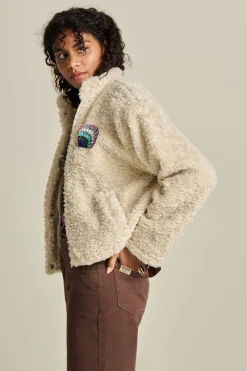 JACKET Teddy Ecru>POM Amsterdam Discount