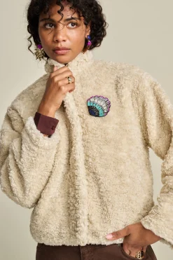 JACKET Teddy Ecru><noscript><img width=