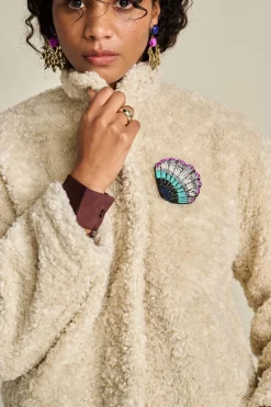JACKET Teddy Ecru><noscript><img width=
