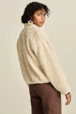 JACKET Teddy Ecru><noscript><img width=