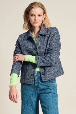 JACKET Tweed Blue>POM Amsterdam