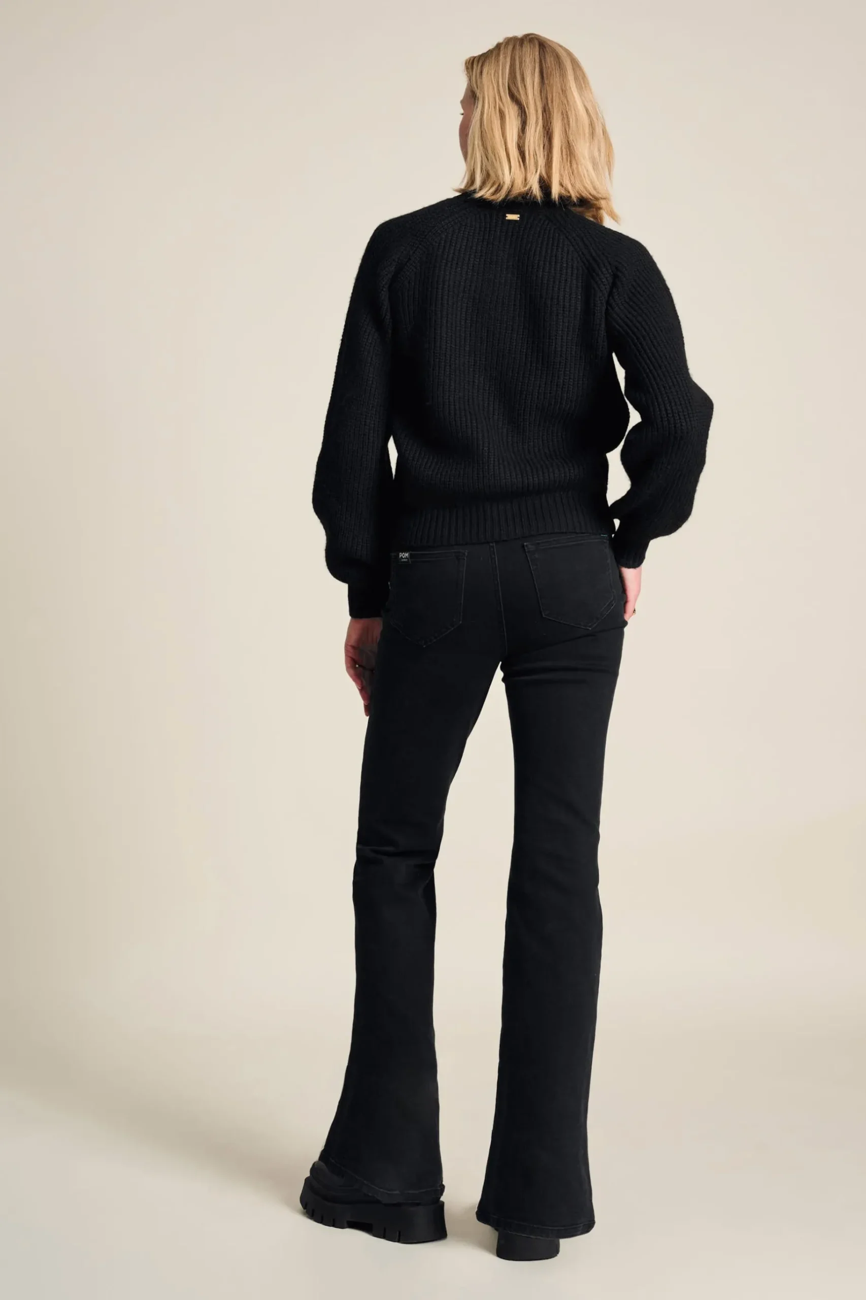 JEANS Esmee Flare Vintage Black>POM Amsterdam Clearance