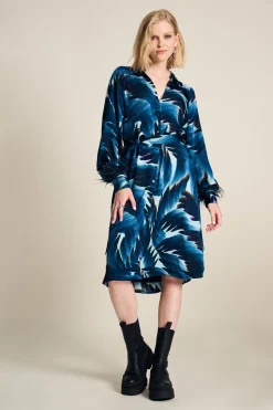 JURK Jada Feathers Blue>POM Amsterdam