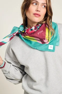 SJAAL Silk Floral Green>POM Amsterdam Online